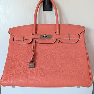 Birkin 35 Crevette Clemence Leather